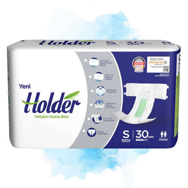 HOLDER (S) Bel Bantlı Hasta Bezi 120 Adet