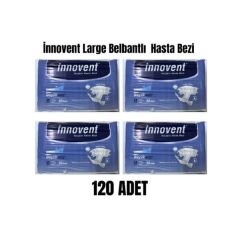 İNNOVENT (L) Bel Bantlı Hasta Bezi 120 Adet