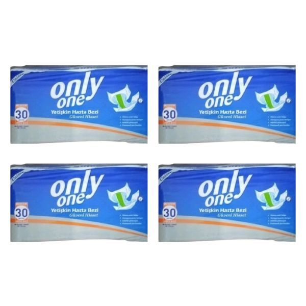 ONLY ONE (M) Bel Bantlı Hasta Bezi 120 Adet