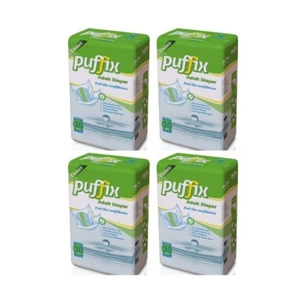 PUFFİX (M) Bel Bantlı Hasta Bezi 120 Adet
