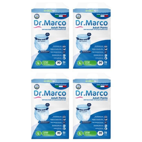 DR.MARCO (L) Külotlu Hasta Bezi Emici Külot 120 Adet