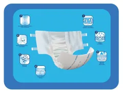 CANPED (L) Tekstil Yüzey Bel Bantlı Hasta Bezi 120 Adet