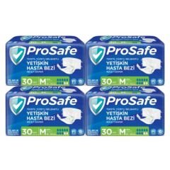 PROSAFE (M) Bel Bantlı Hasta Bezi 120 Adet