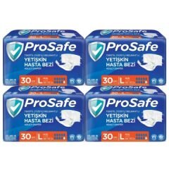 PROSAFE (L) Bel Bantlı Hasta Bezi 120 Adet