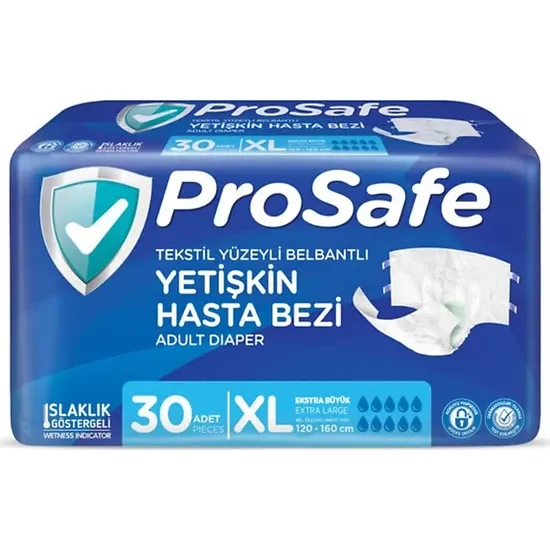 PROSAFE (XL) Bel Bantlı Hasta Bezi 120 Adet