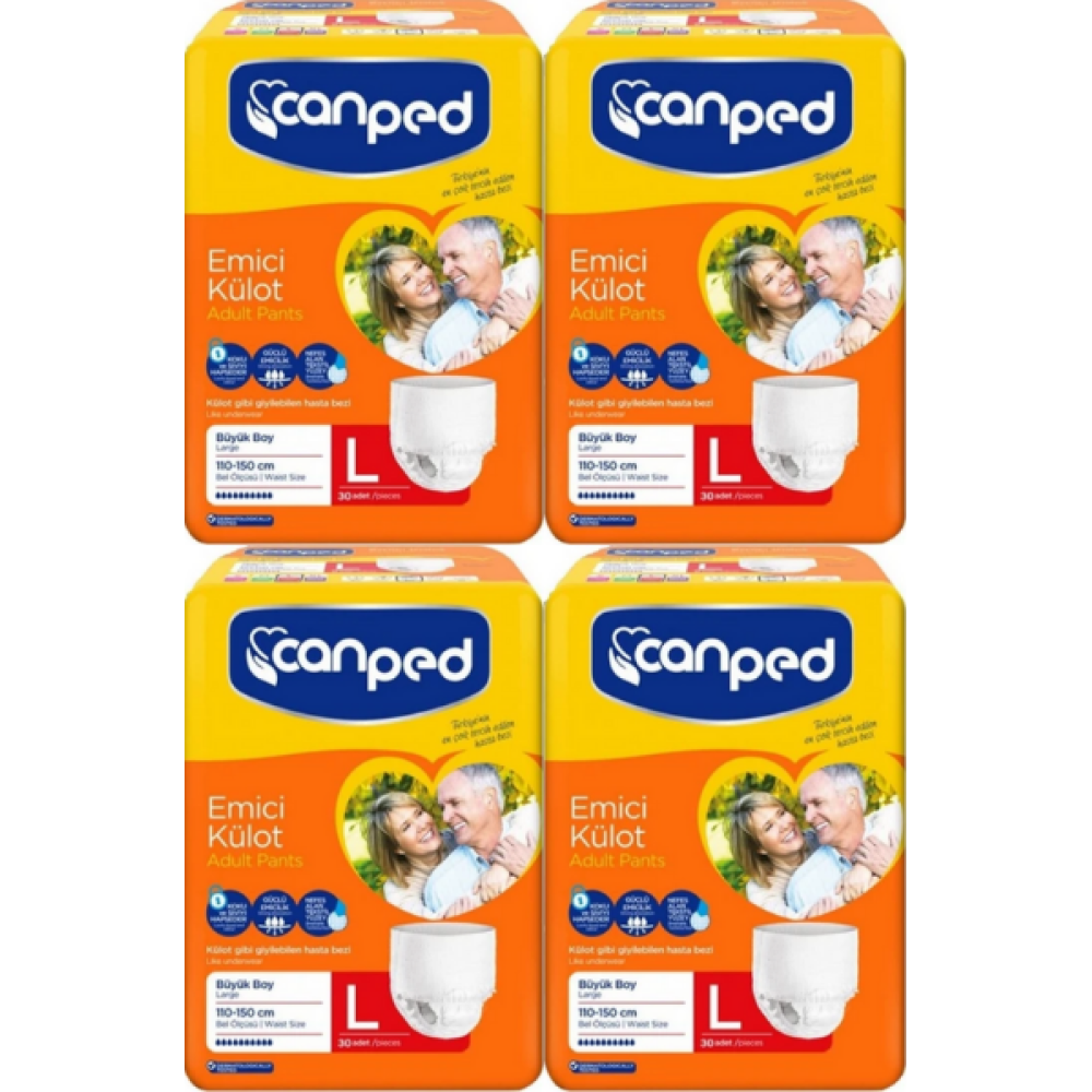 CANPED Emici külot (L) Hasta Bezi 120 Adet