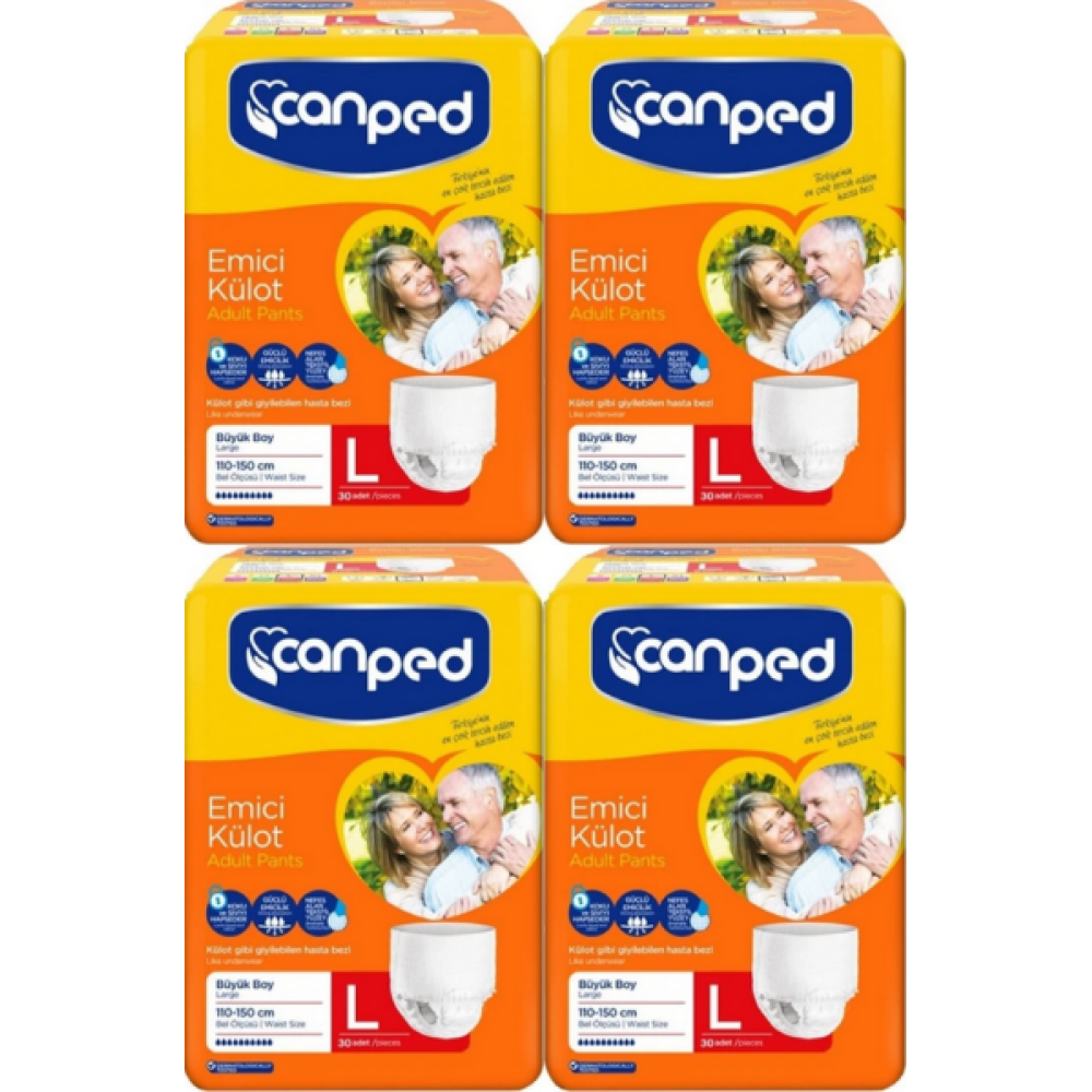 CANPED Emici külot (L) Hasta Bezi 120 Adet