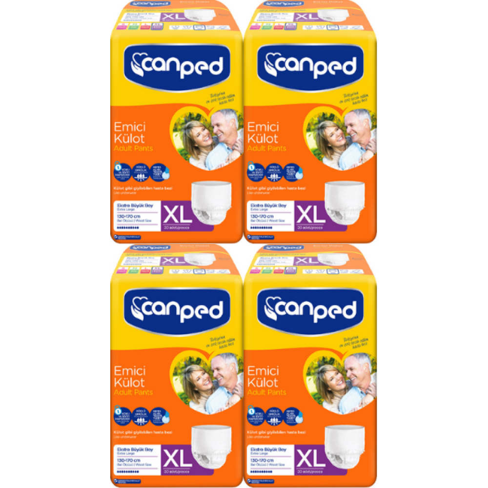 CANPED Emici Külot (XL) Hasta Bezi 120 Adet
