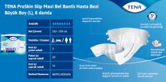 TENA Slip Maxi 8 damla Large Bel bantlı Hasta Bezi