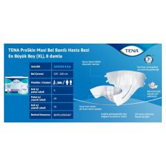 TENA Slip Maxi 8 damla XL Bel bantlı Hasta Bezi 24lü 72 adet