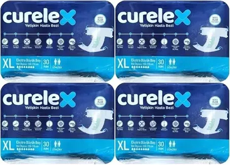 CURELEX (XL) Bel Bantlı Hasta Bezi 120 Adet