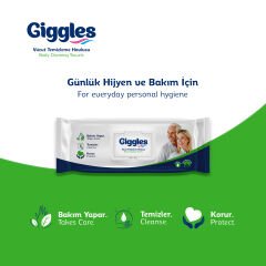 GİGGLES Vücut Temizleme Havlusu 50'li 24 Paket 1200 Havlu