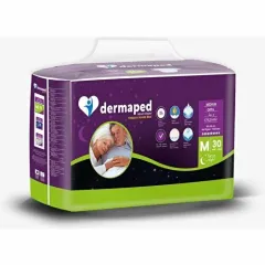 DERMAPED  Bel Bantlı Hasta Bezi (M) SÜPER EMİCİ GECE 120 ADET