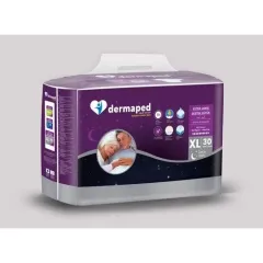 DERMAPED  Bel Bantlı Hasta Bezi XL SÜPER EMİCİ GECE 120 ADET