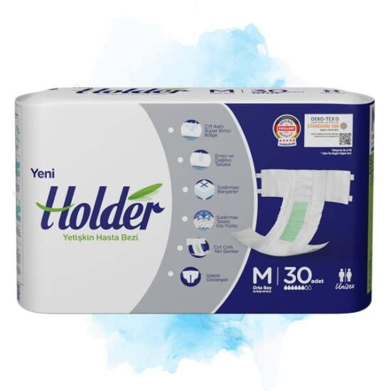 HOLDER (M) Bel Bantlı  Hasta Bezi 120 Adet
