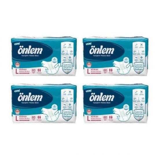 ÖNLEM (L) Bel Bantlı Hasta Bezi 120 Adet