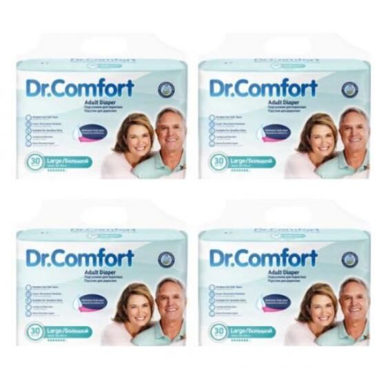 DR.COMFORT (L) Bel Bantlı Hasta Bezi 120 Adet