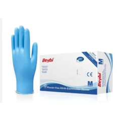 BEYBİ Latex  Pudrasız Eldiven (M)  Orta 100'LÜ 4 Paket